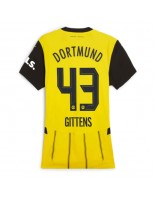 Borussia Dortmund Jamie Bynoe-Gittens #43 Hjemmedrakt Dame 2024-25 Korte ermer